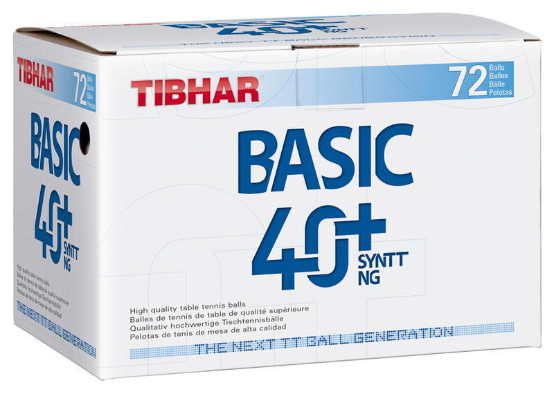 Tibhar BASIC 40+ SynTT NG 72er Pack – Verpackung.
