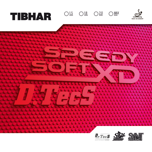 Tibhar Speedy Soft D.Tecs XD Tischtennisbelag.
