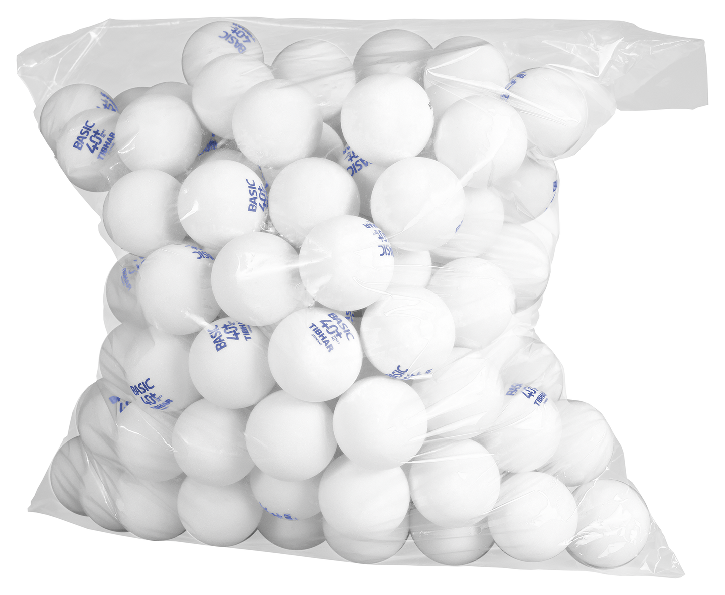 Tibhar BASIC 40+ SynTT NG 144er Pack – Verpackung in Weiß.