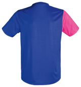 Tibhar Azur TT-Shirt in Pink/Gelb/Blau – Rückansicht.