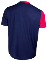Tibhar Azur TT-Shirt in Pink/Dunkelblau – Rückansicht.