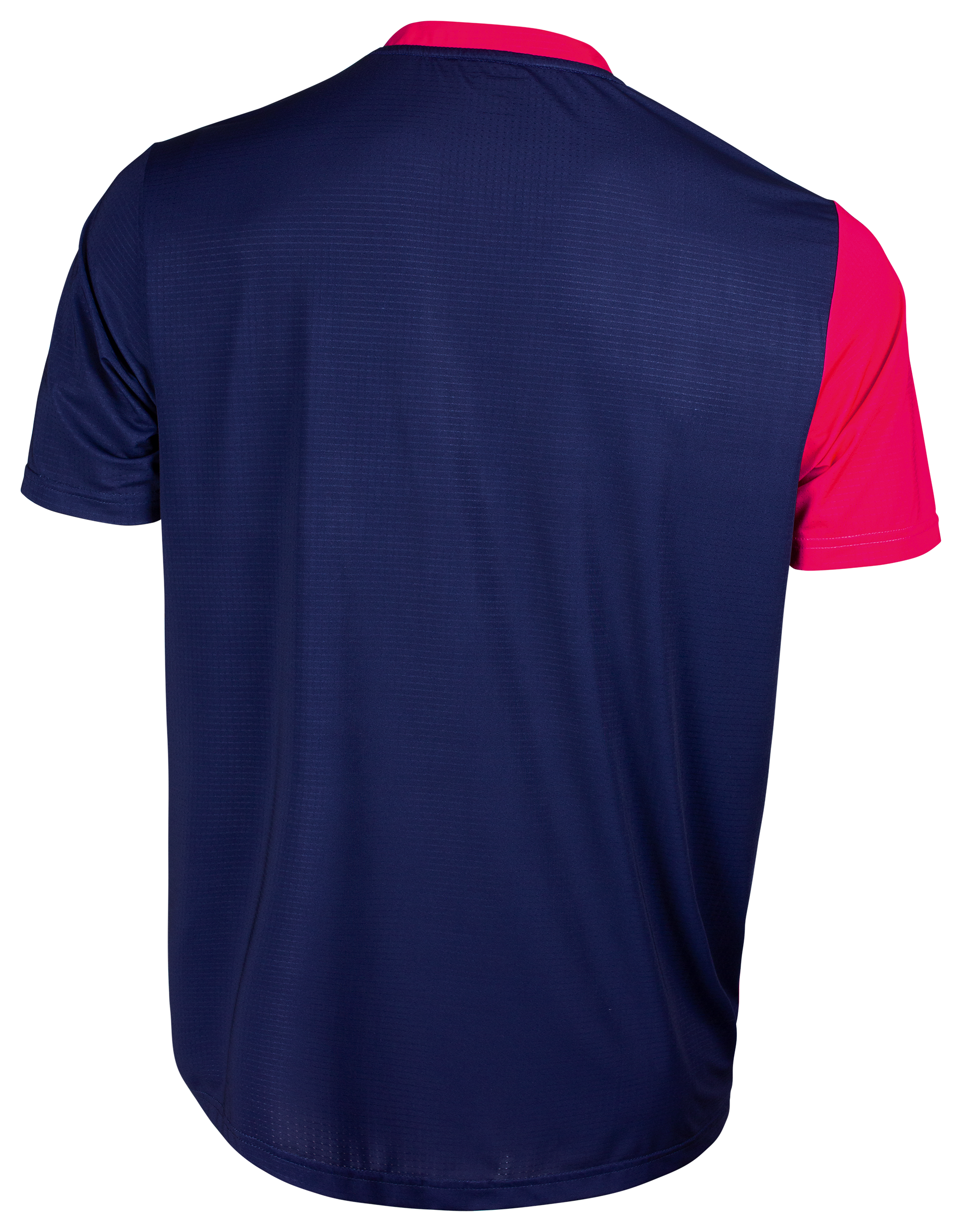 Tibhar Azur TT-Shirt in Pink/Dunkelblau – Rückansicht.