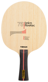 Tibhar Balsa Fibretec 75 Tischtennisholz Detailansicht.