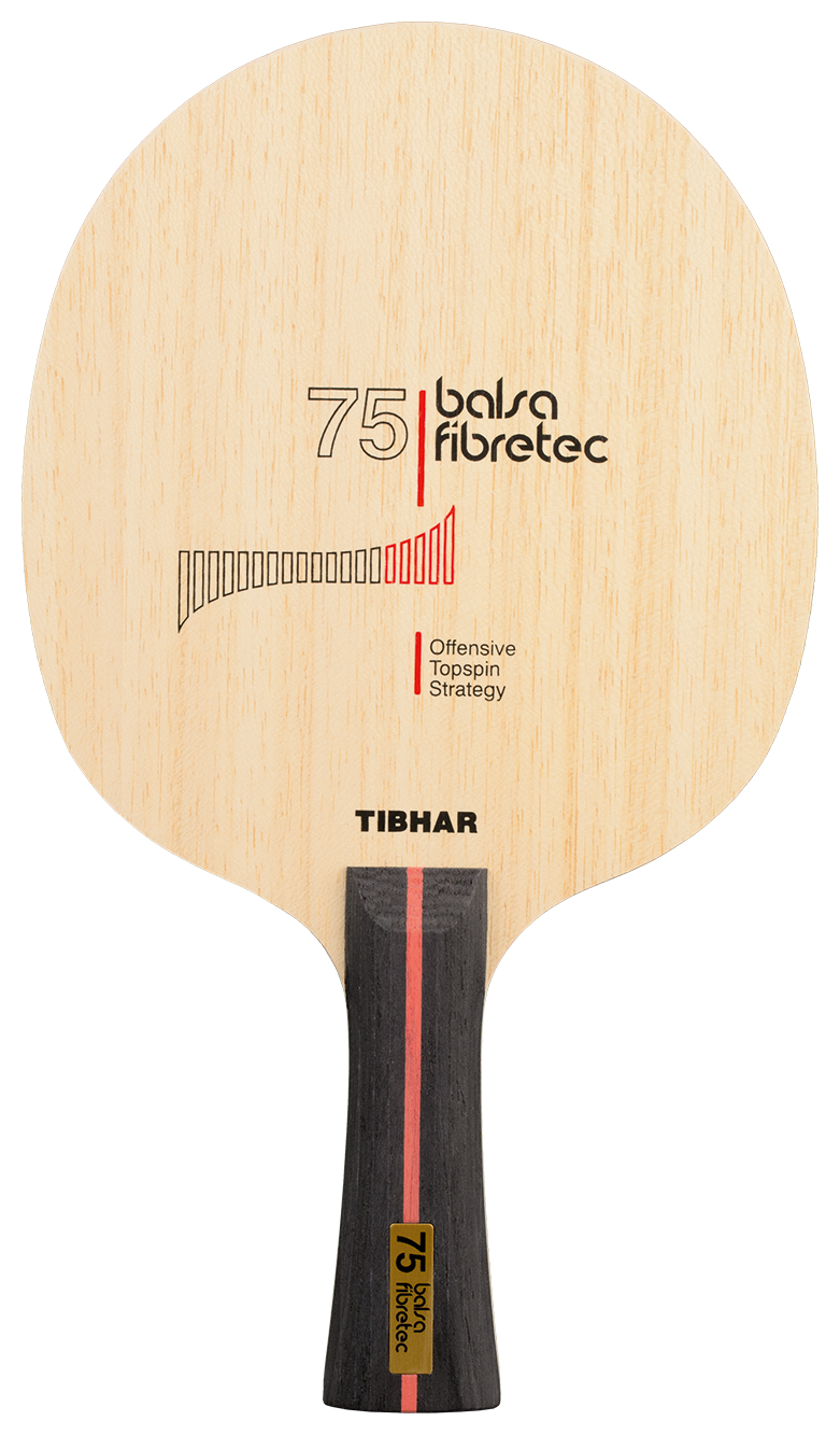 Tibhar Balsa Fibretec 75 Tischtennisholz Detailansicht.