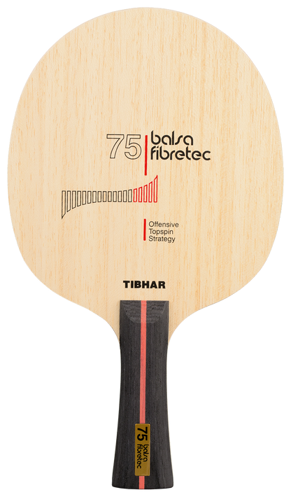Tibhar Balsa Fibretec 75 Tischtennisholz Detailansicht.