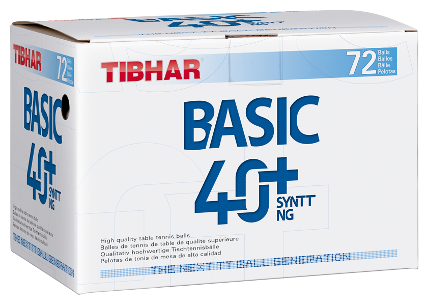 Tibhar BASIC 40+ SynTT NG 72er Pack – Verpackung.