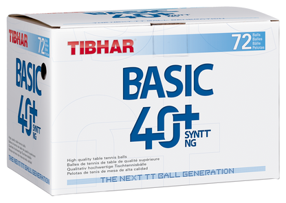 Tibhar BASIC 40+ SynTT NG 72er Pack – Verpackung.