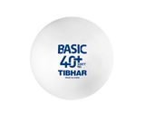 Tibhar BASIC 40+ SynTT NG Tischtennisball in Weiß.