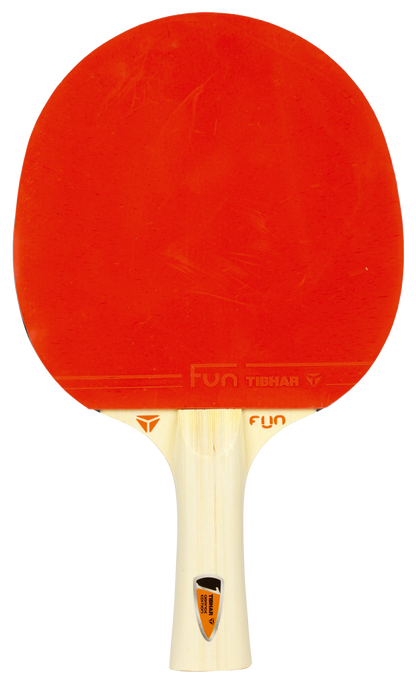 Tibhar Fun Orange Edition Komplettschläger – Vorderseite.