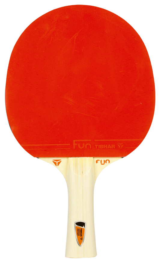 Tibhar Fun Orange Edition Komplettschläger – Vorderseite.