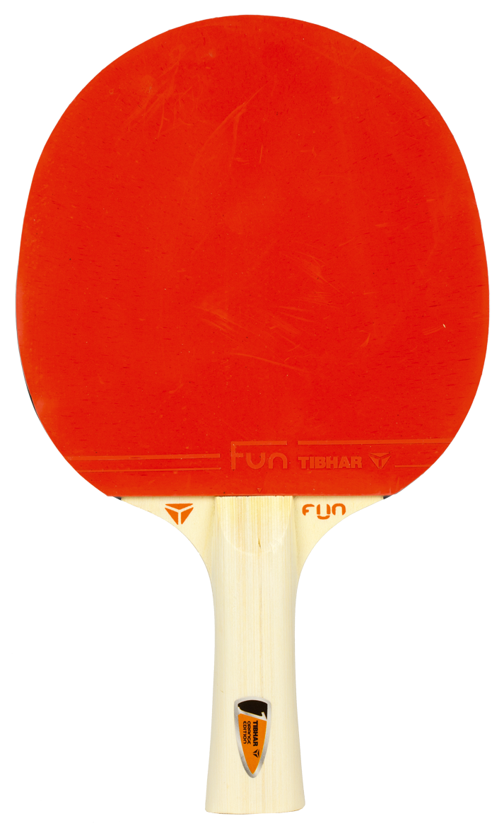 Tibhar Fun Orange Edition Komplettschläger – Vorderseite.