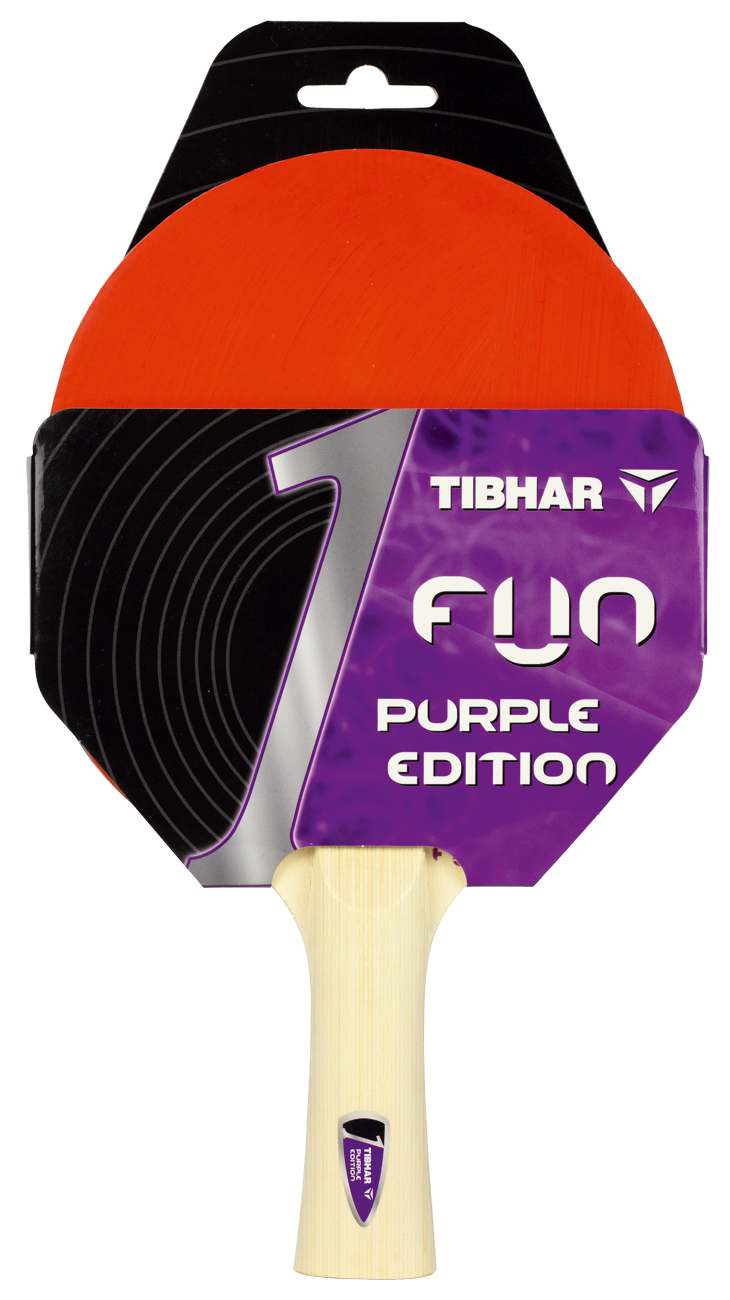 Tibhar Fun Purple Edition – Verpackung Vorderseite.