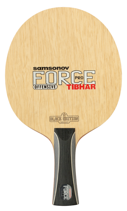 Tibhar Samsonov Force Pro Black Edition Tischtennisholz Detailansicht.