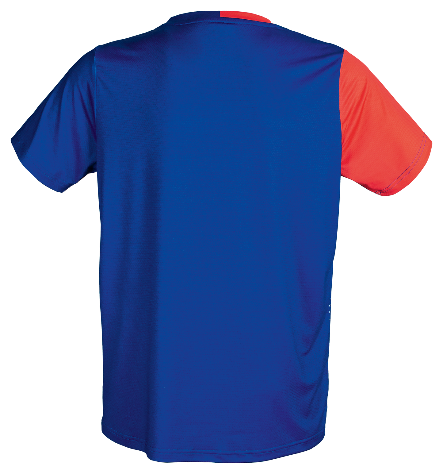 Tibhar France TT-Shirt in Blau/Rot – Rückansicht.