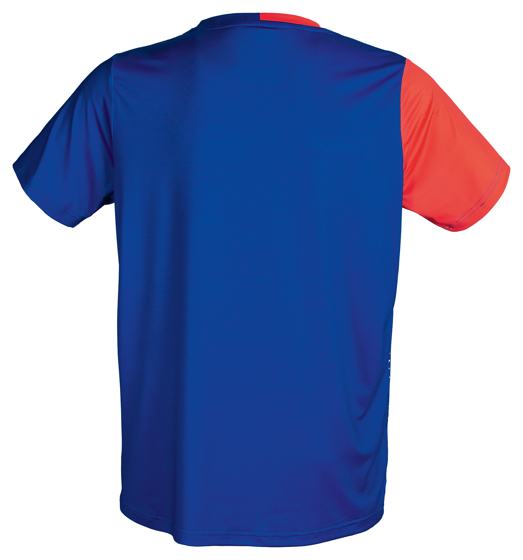 Tibhar France TT-Shirt in Blau/Rot – Rückansicht.