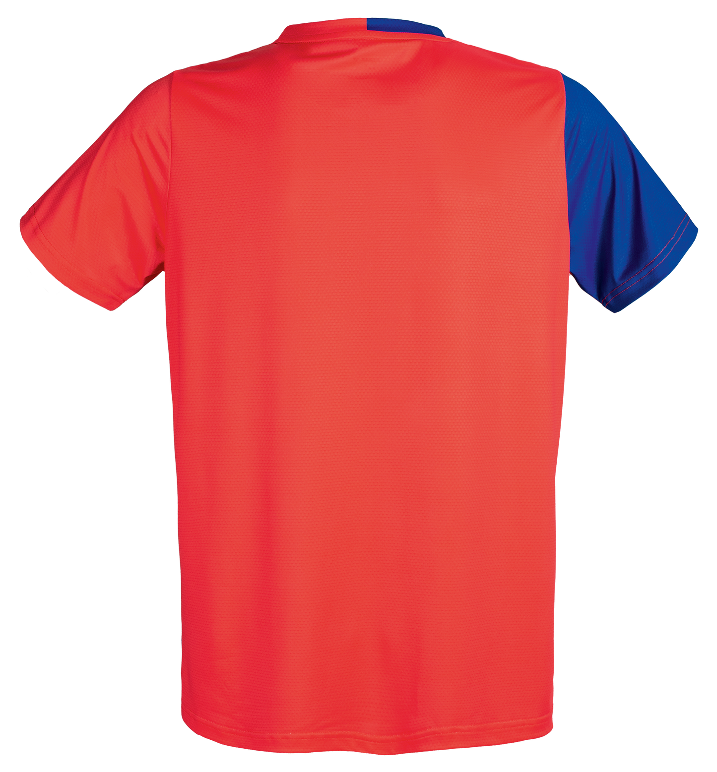 Tibhar France TT-Shirt in Rot/Blau – Rückansicht.