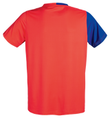 Tibhar France TT-Shirt in Rot/Blau – Rückansicht.