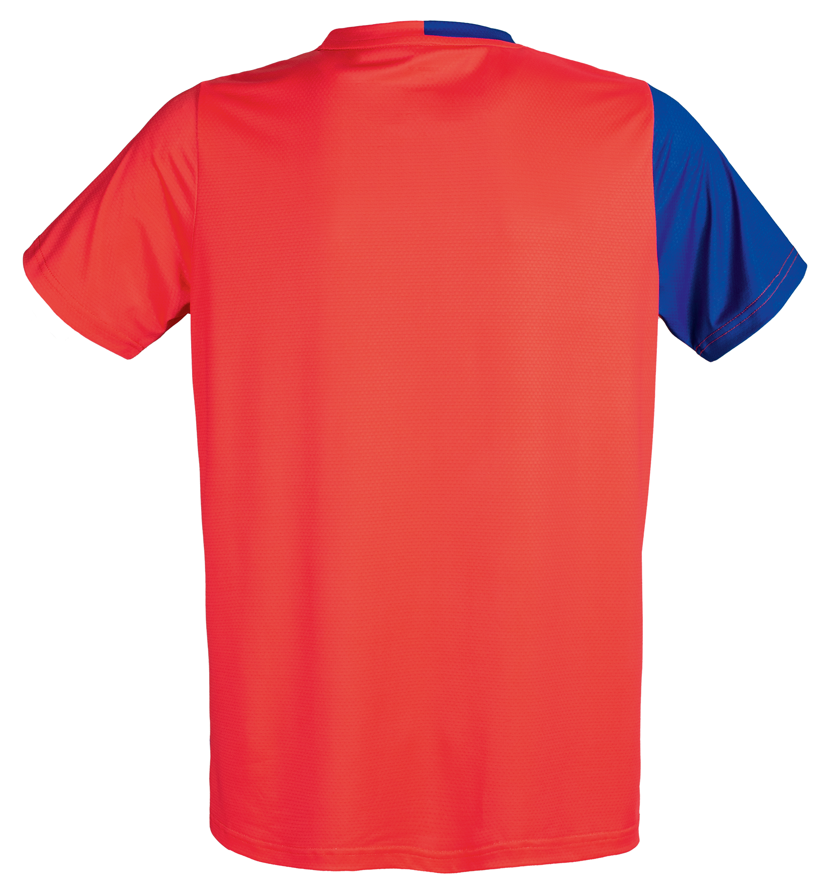 Tibhar France TT-Shirt in Rot/Blau – Rückansicht.