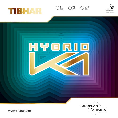 Tibhar Hybrid K1 European Version Tischtennisbelag.