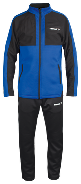 Tibhar Jura Trainingsanzug in Blau/Schwarz – Trainingsjacke und Trainingshose im Set für Tischtennis.