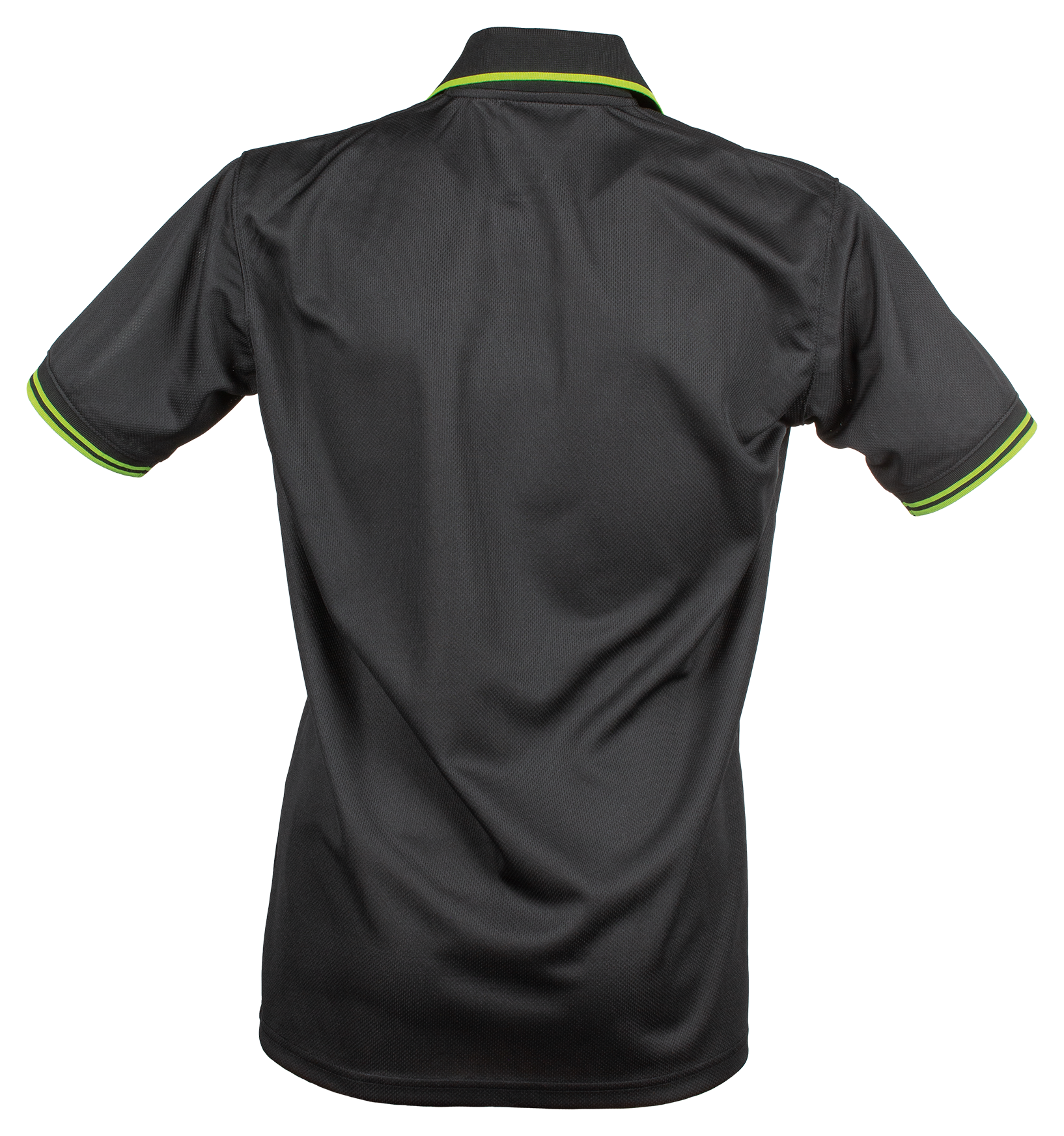 Tibhar Kosmos Hemd Polyester in Schwarz/Grün – Rückansicht.