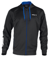 Tibhar Mundo Hoodie in Schwarz/Blau – bequemer Kapuzenpullover.
