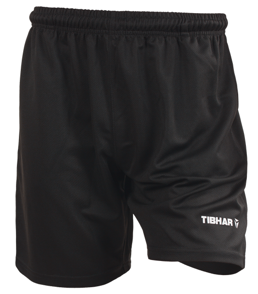 Tibhar Mundo Shorts in Schwarz – leichte Tischtennis-Shorts.