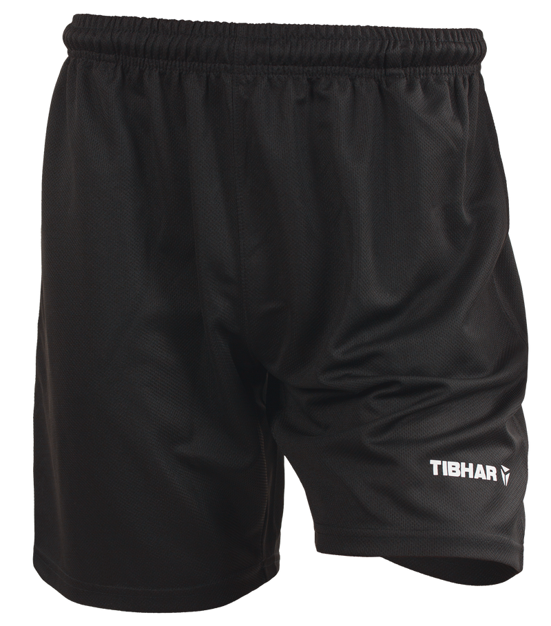 Tibhar Mundo Shorts in Schwarz – leichte Tischtennis-Shorts.