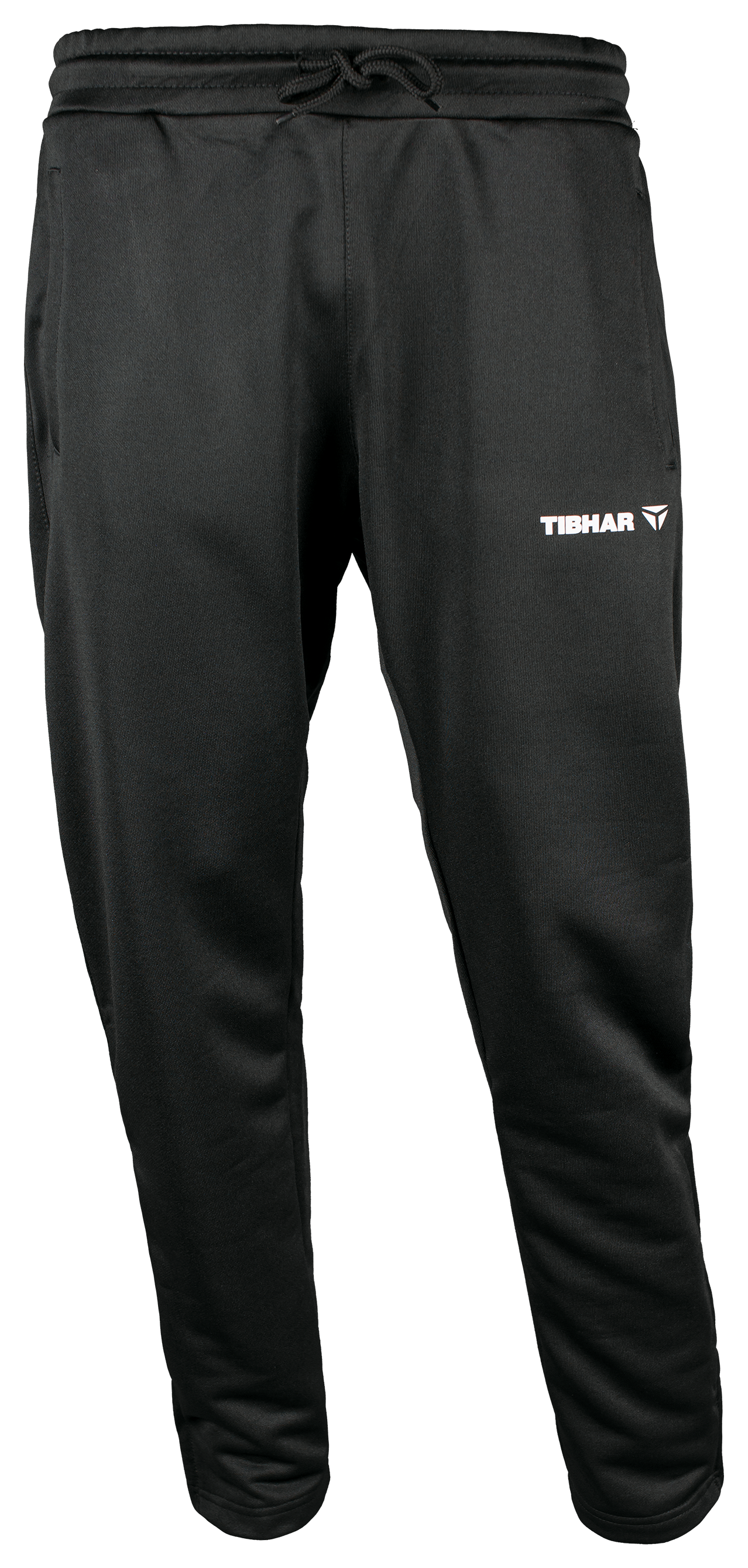 Tibhar Tracksuit Mundo Hose in Schwarz, Vorderansicht.