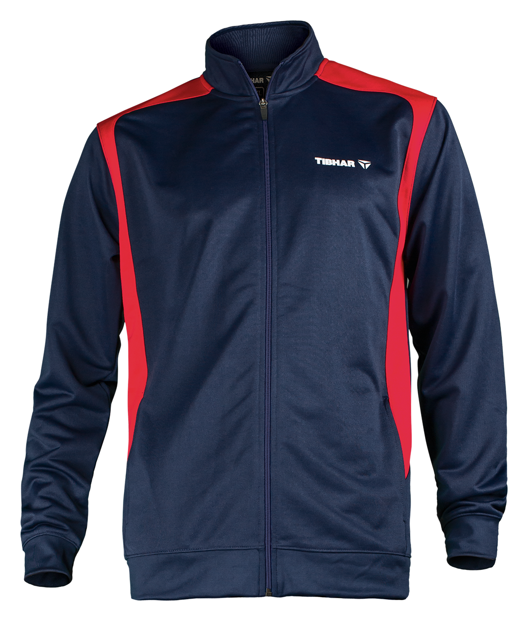 Tibhar Tracksuit Mundo Jacke in Marine/Rot.