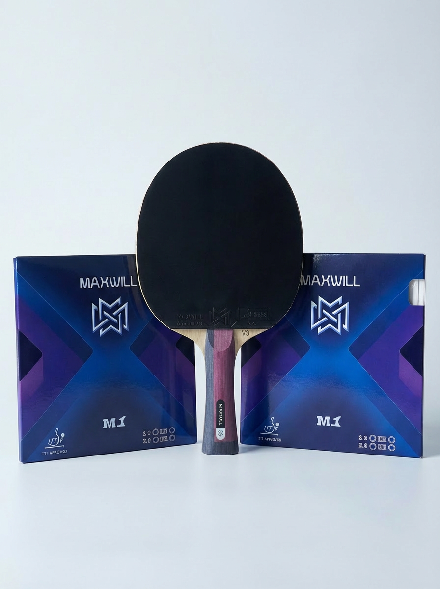 Maxwill Tryout Kit – V3 Carbon + 2× M1 Spinbeläge