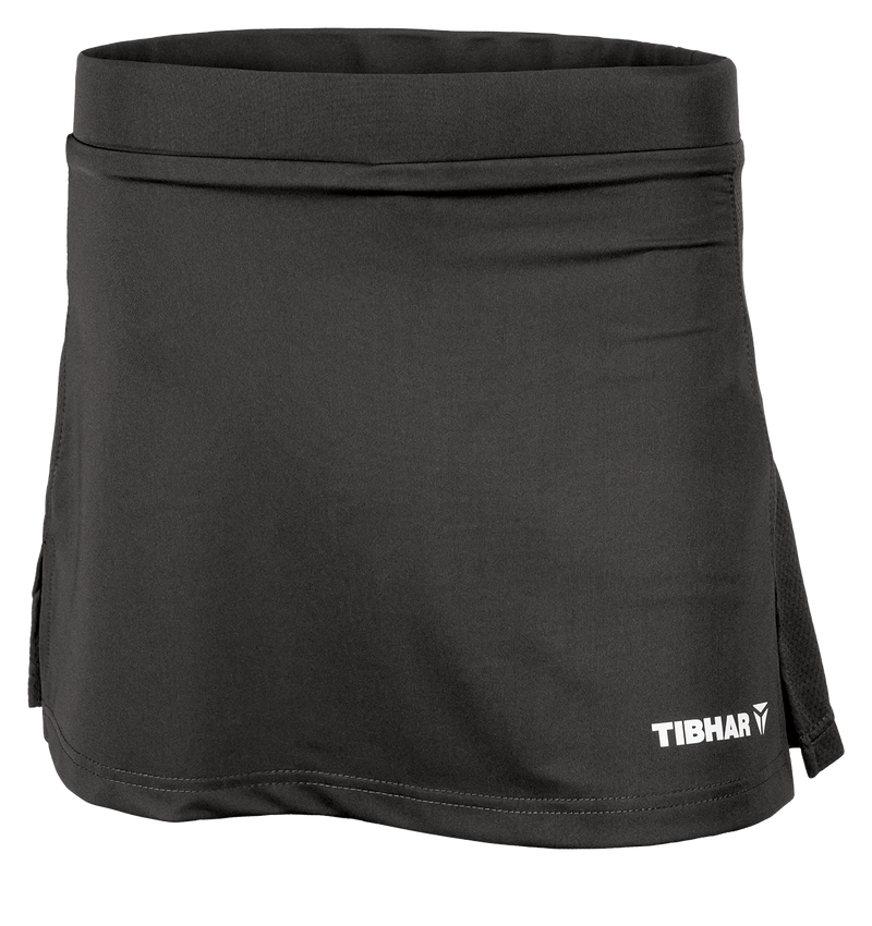 Tibhar Mundo Skort in Schwarz – Damen-Tischtennisrock mit integrierter Hose.