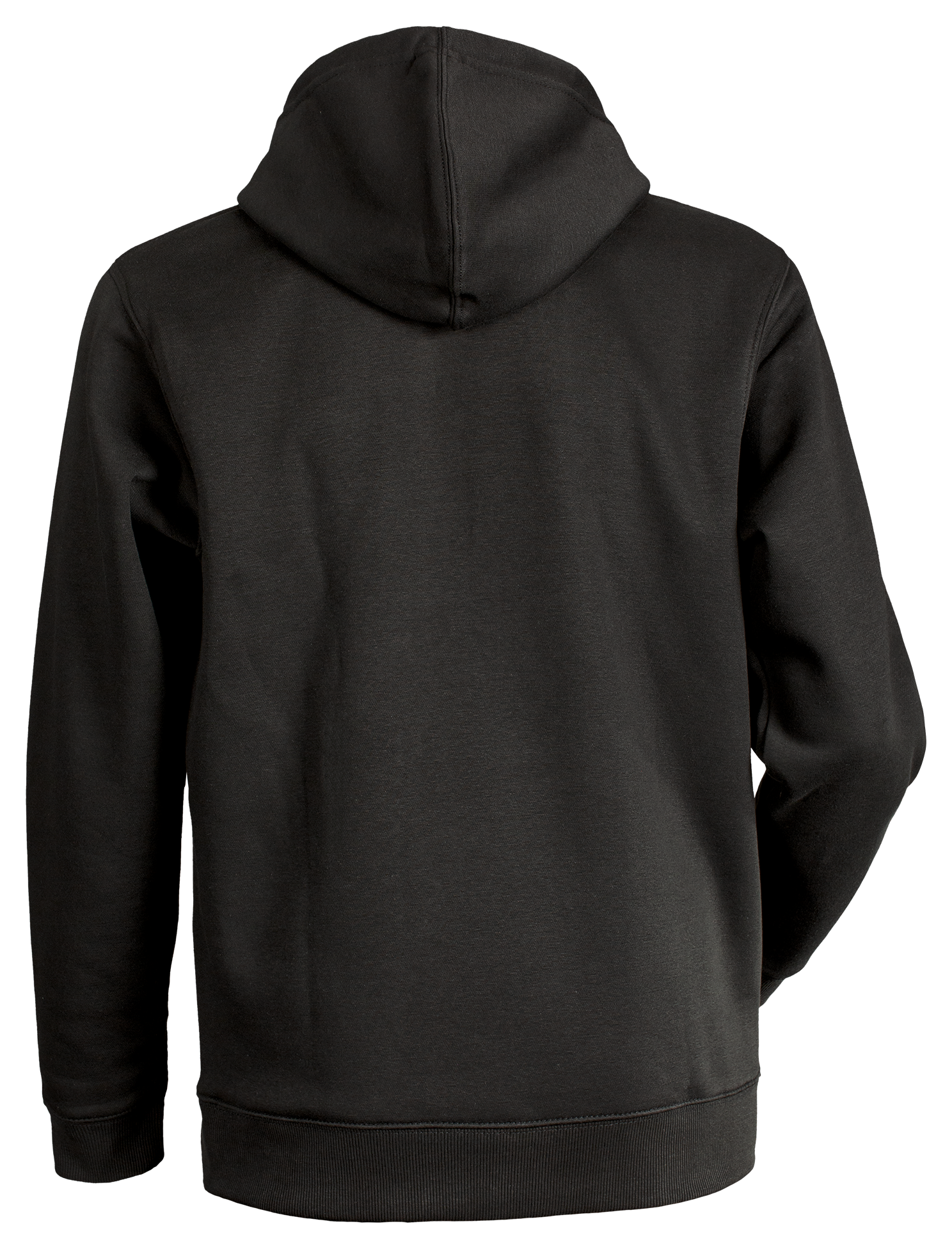 Tibhar Nero Hoodie in Schwarz – Rückansicht.