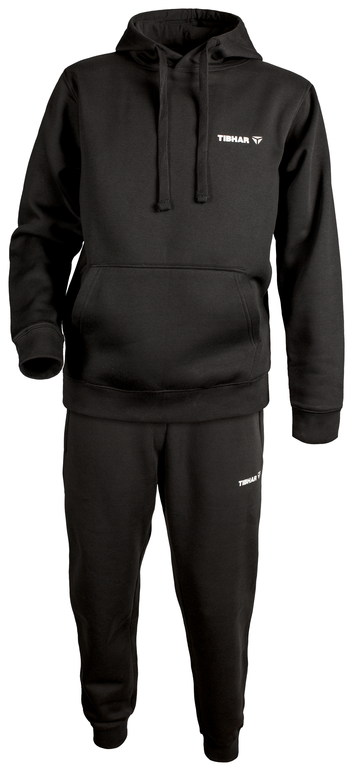 Tibhar Nero – Hoodie und Jogginghose aus Baumwolle im Outfit-Look.