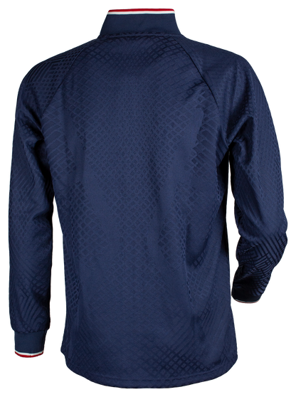Tibhar Osmium France Trainingsjacke in Marine – Rückansicht.