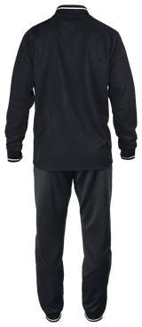 Tibhar Tracksuit Osmium in Schwarz – Rückansicht.