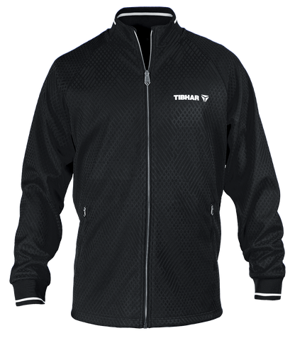 Tibhar Tracksuit Osmium Jacke in Schwarz.