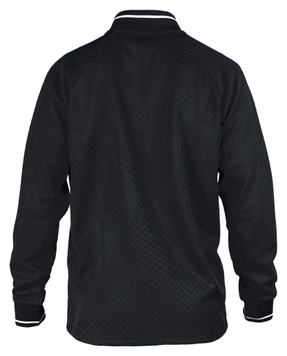 Tibhar Tracksuit Osmium Jacke in Schwarz – Rückansicht.