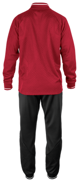 Tibhar Tracksuit Osmium in Rot – Rückansicht.