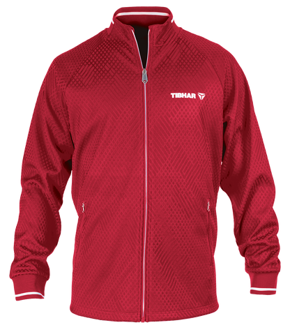 Tibhar Tracksuit Osmium Jacke in Rot.
