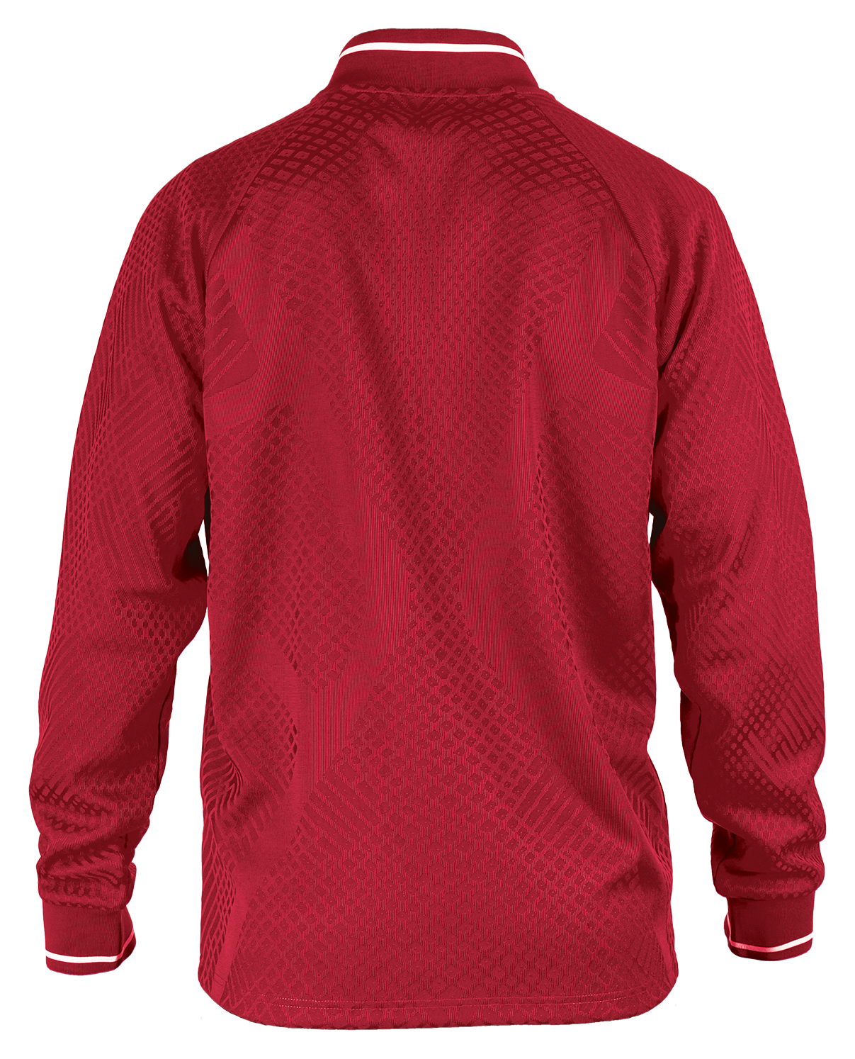 Tibhar Tracksuit Osmium Jacke in Rot – Rückansicht.
