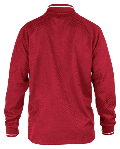 Tibhar Tracksuit Osmium Jacke in Rot – Rückansicht.