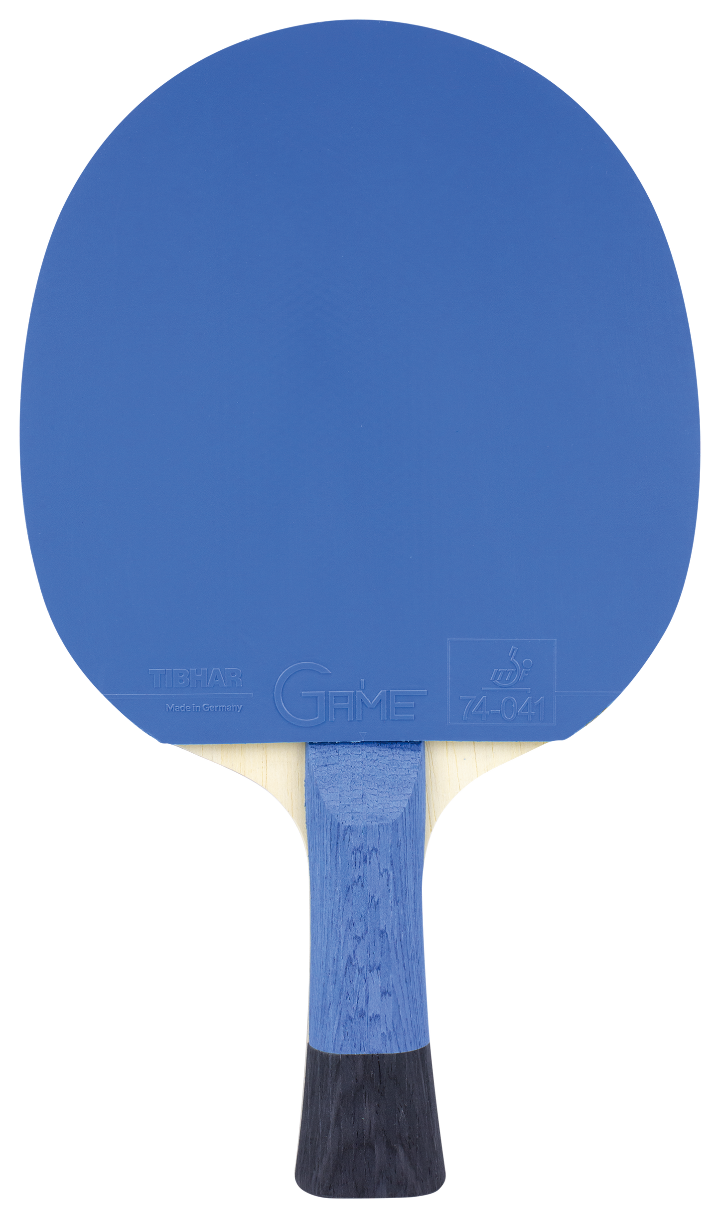 Tibhar Pro Blue Edition Komplettschläger – Rückseite.