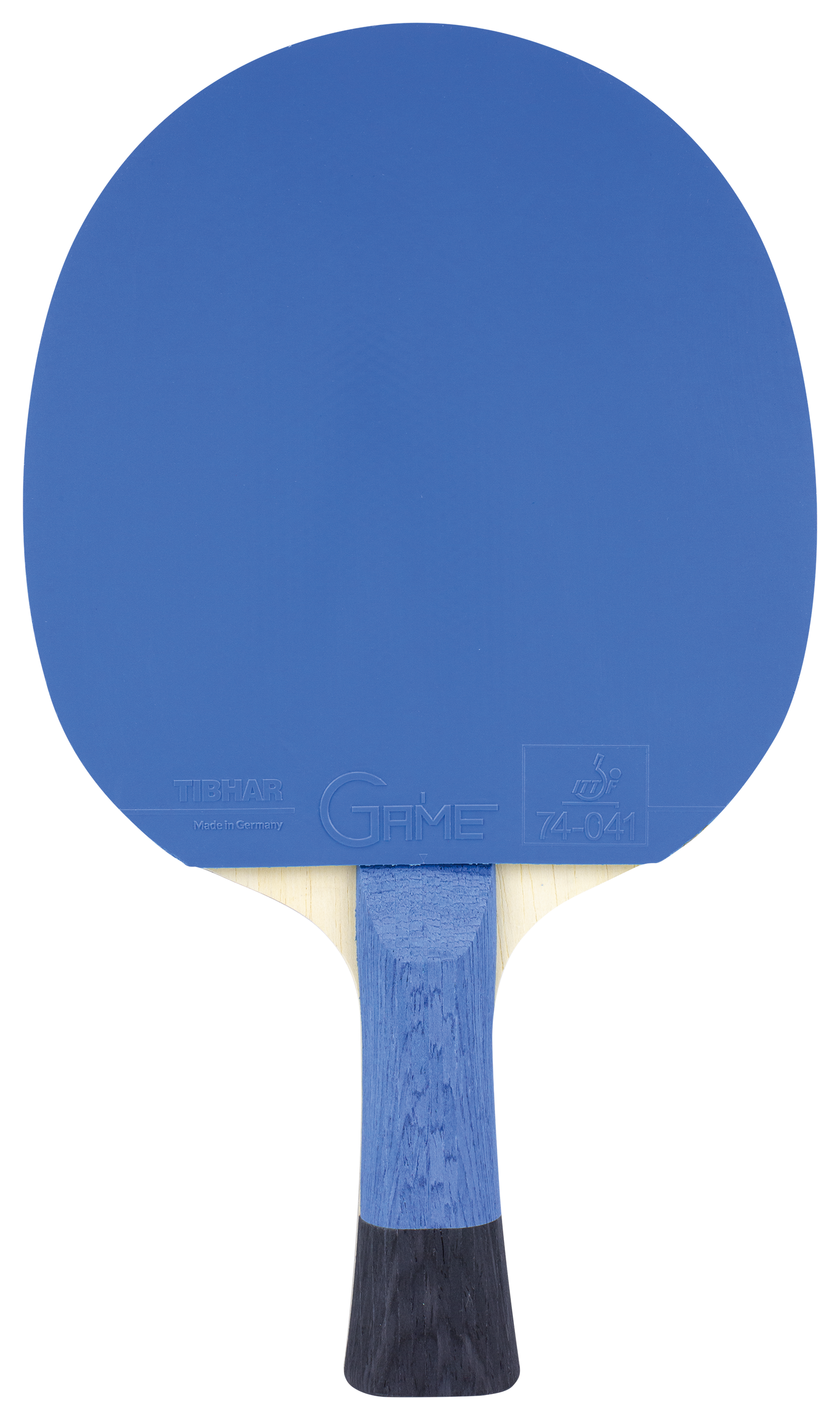 Tibhar Pro Blue Edition Komplettschläger – Rückseite.