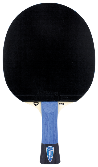 Tibhar Pro Blue Edition Komplettschläger – Vorderseite.