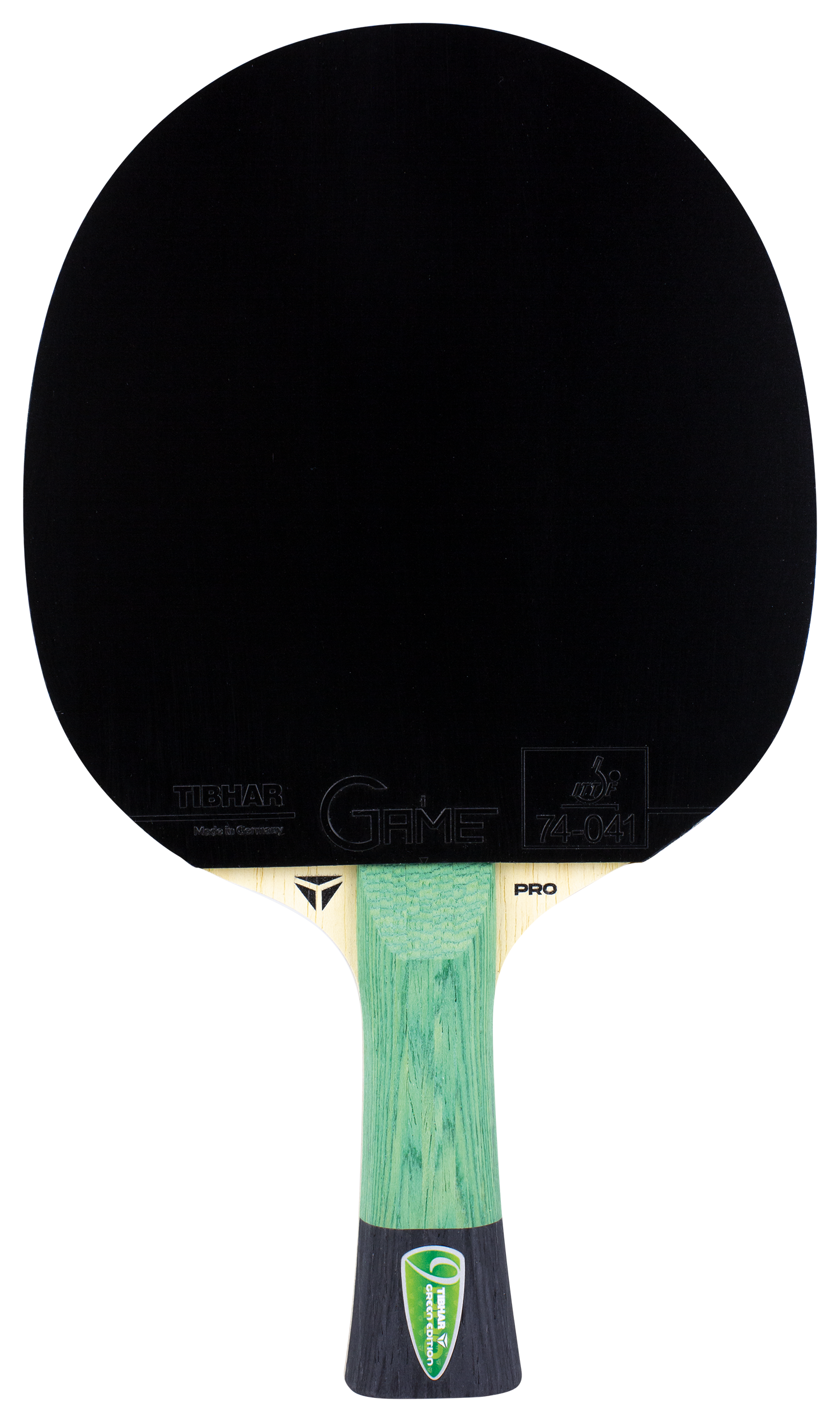 Tibhar Pro Green Edition Komplettschläger – Vorderseite.