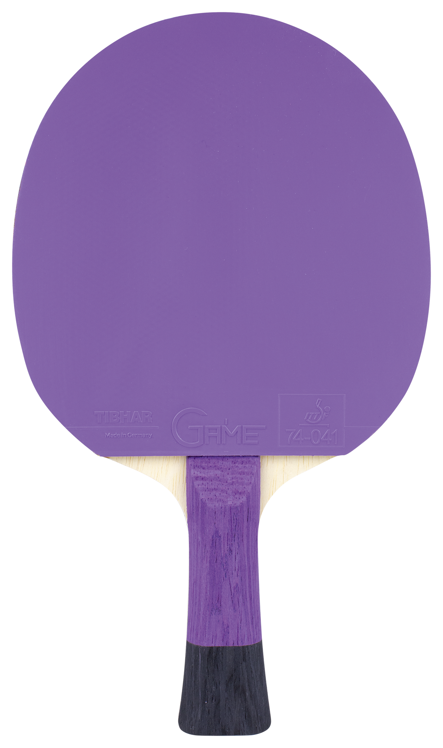 Tibhar Pro Purple Edition Komplettschläger – Rückseite.