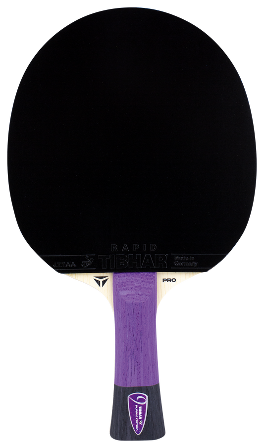 Tibhar Pro Purple Edition Komplettschläger – Vorderseite.