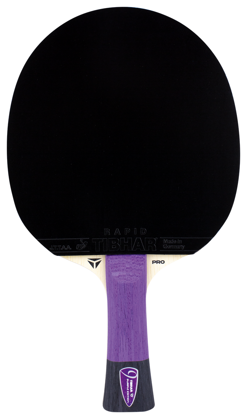 Tibhar Pro Purple Edition Komplettschläger – Vorderseite.