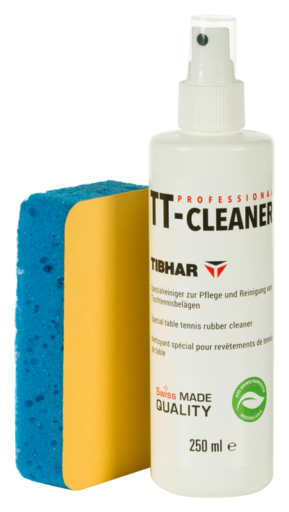 Tibhar Professional Reiniger 250 ml mit Schwamm.